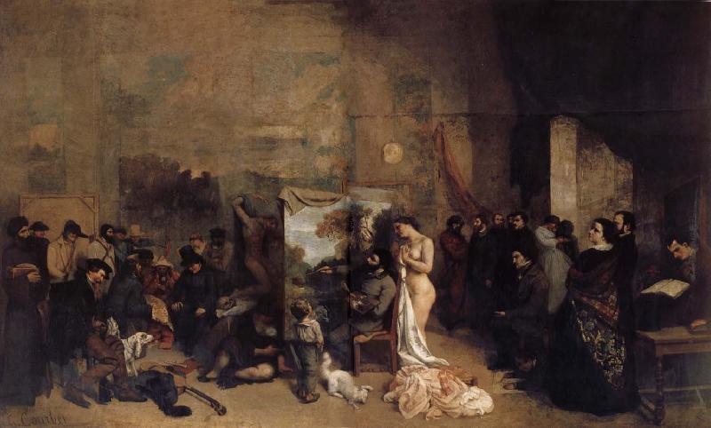 Gustave Courbet The Studio of the Painter oil painting image